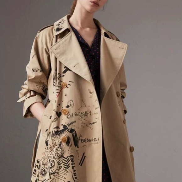 Burberry Graffiti Trench Coat - Picture 7 of 8